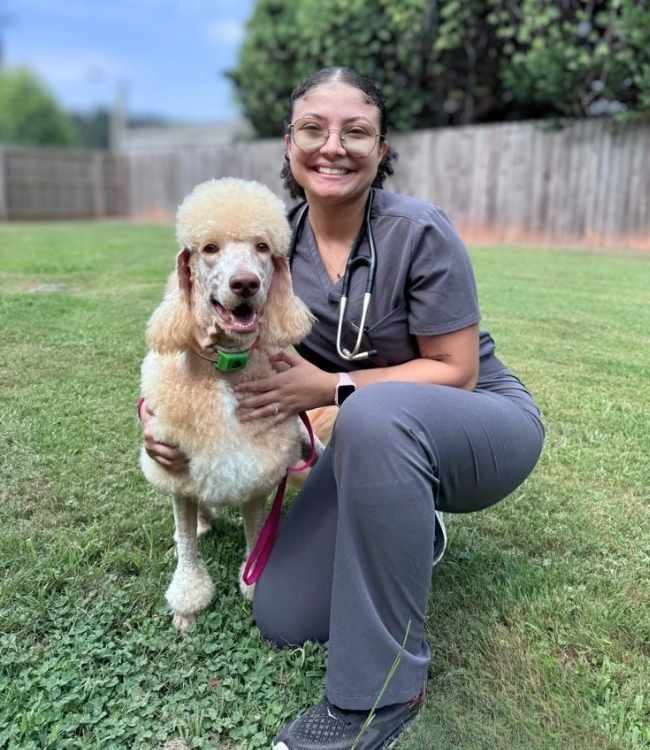 Dr. Johnston with first patient